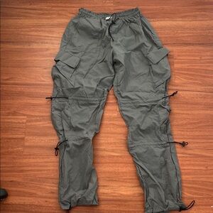 Women’s Gray Parachute Pants